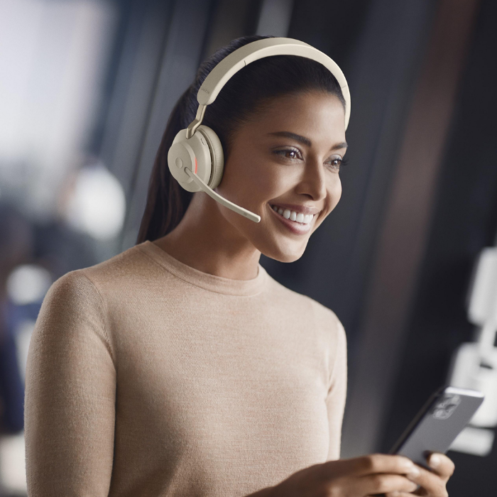 Jabra Evolve2 65 Mono Bej Usb-C Ms Kablosuz Kulak Üstü Kulaklık